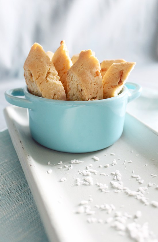 Coconut and White Chocolate Biscotti