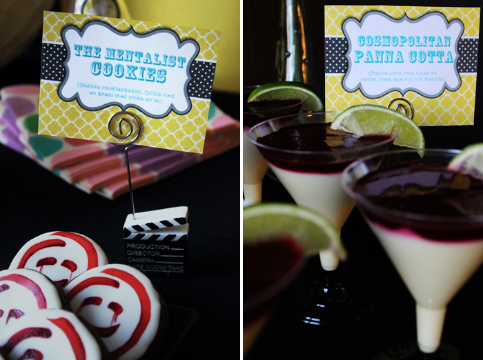 TV themed dessert table from thechocolatebox.se