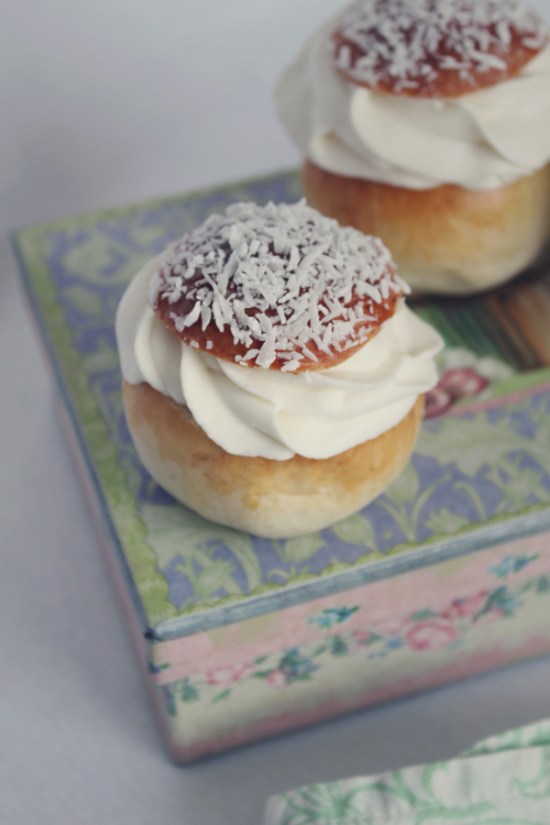 The Swedish Semla, with Chocolate and Coconut Fillings