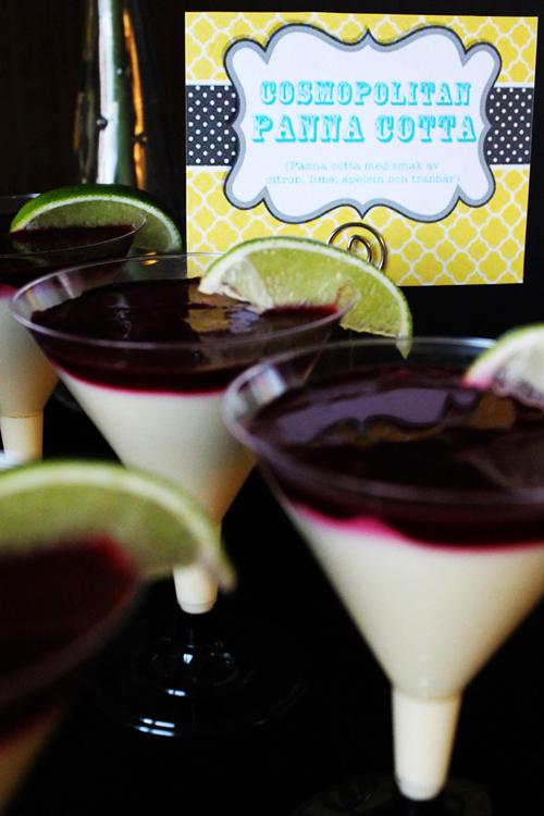 Cosmopolitan Panna Cotta