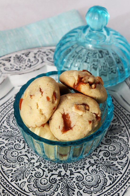 White Chocolate Toffee Crunch Cookies