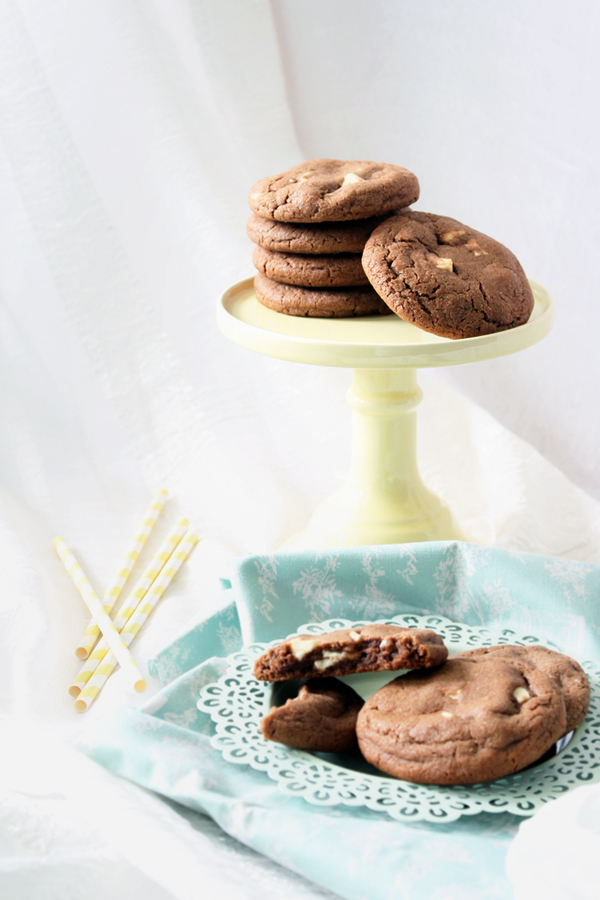 Nutella White Chocolate Chip Cookies
