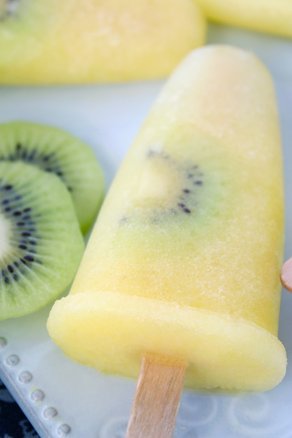 Pineapple Kiwi Popsicles 