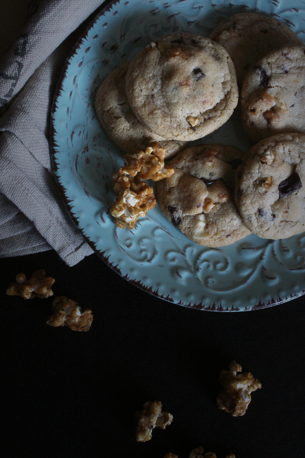 Caramel Popcorn Chocolate Chip Cookies